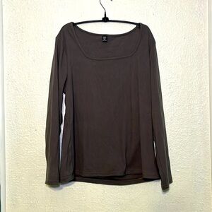 Shein curve, long sleeve gray ultrasoft shirt size 3XL